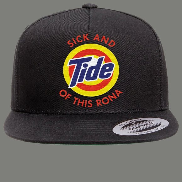 SICK AND TIDE OF THIS RONA Hat Snapback Cap - Picture 2 of 2